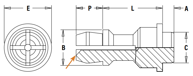 Mechanical Drawing - PEM SMTSS™ Reelfast® Snap-Top® Standoffs